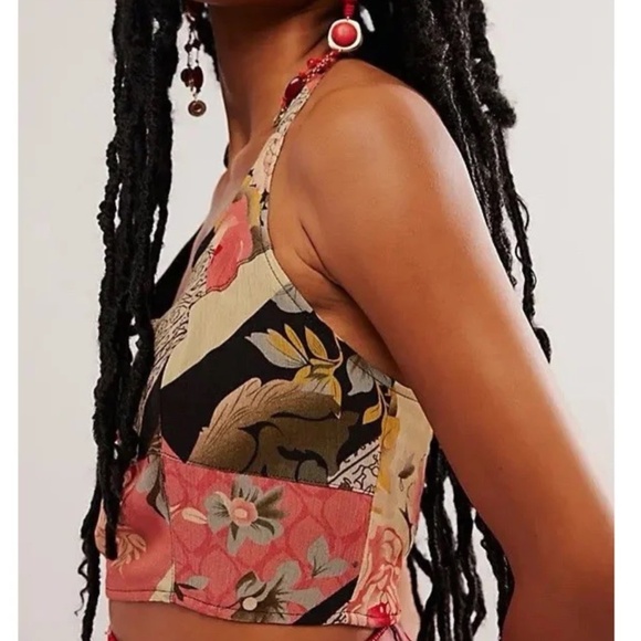 NWT free people rae halter top boho smocked S - Picture 7 of 7